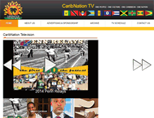 Tablet Screenshot of caribnationtv.com